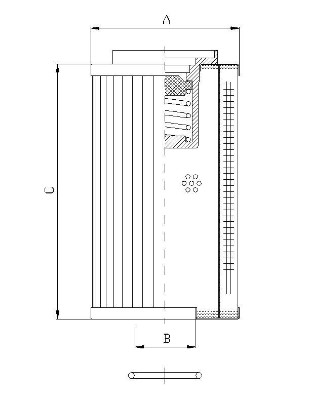 RLR425E10V hydraulic filter element