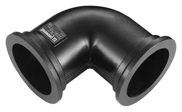 PPS1 9CCC80 90° aluminium fitting for pipe