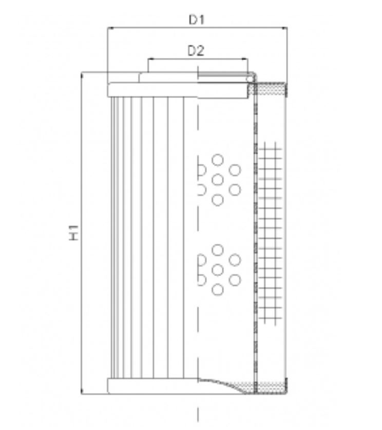 D615T25 hydraulic filter element