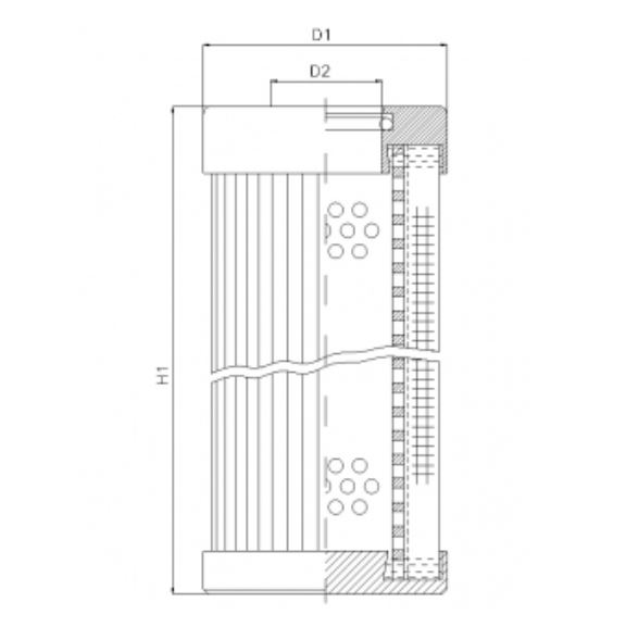 D142T10B hydraulic filter element