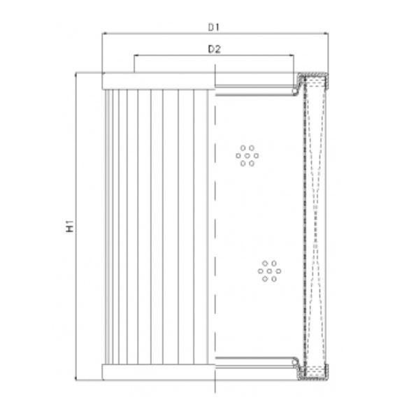 R433T80 hydraulic filter element