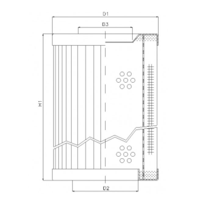 RVR110A05B hydraulic filter element