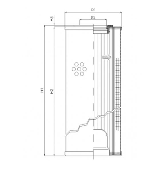 R5111C03 hydraulic filter element