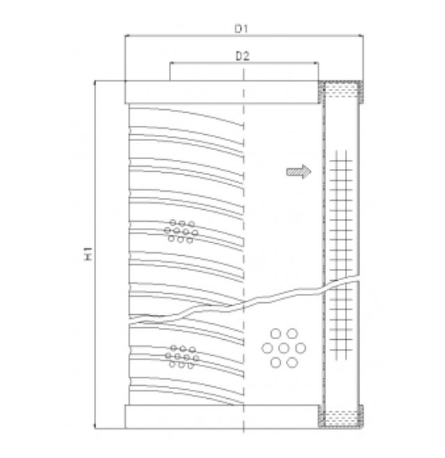 RVR10B60B hydraulic filter element