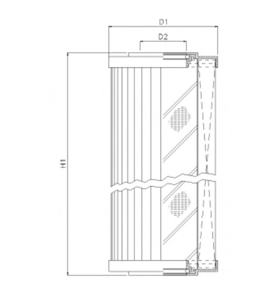 D650T10AV hydraulic filter element