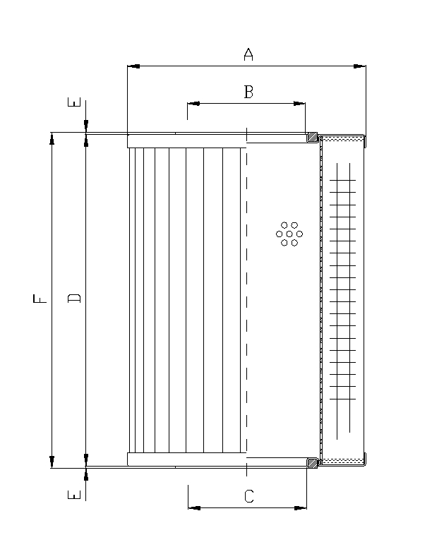 DMD218K10B hydraulic filter element