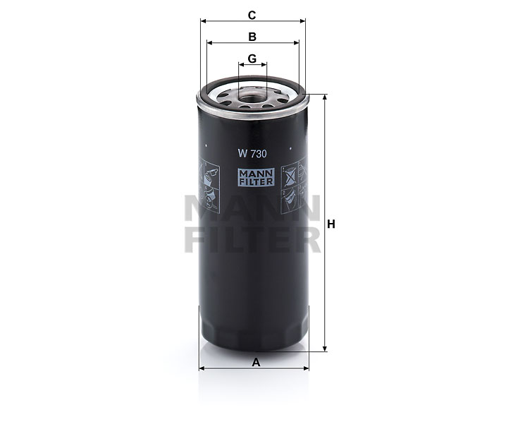 W 730 spin-on filter