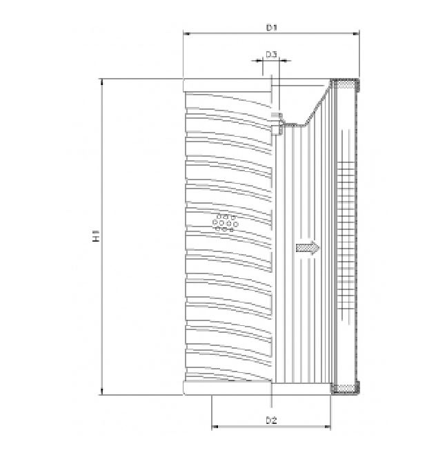 R737T120 hydraulic filter element