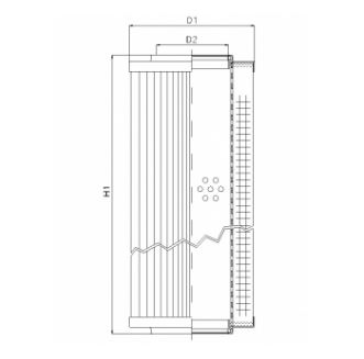 RVR12000E10V hydraulic filter element
