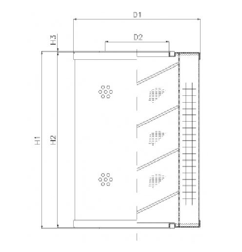 WP221 hydraulic filter element
