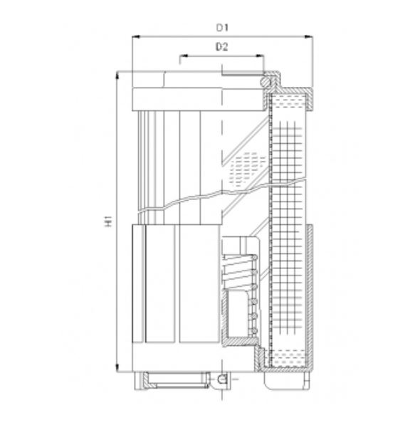 R631T60 hydraulic filter element