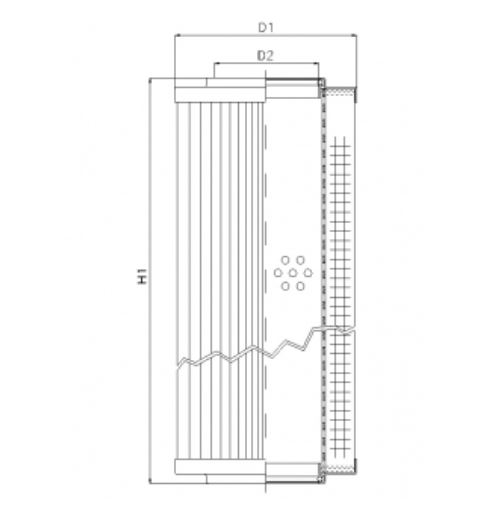 D622C10 hydraulic filter element