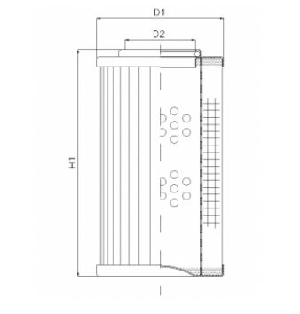 D142T25AV hydraulic filter element