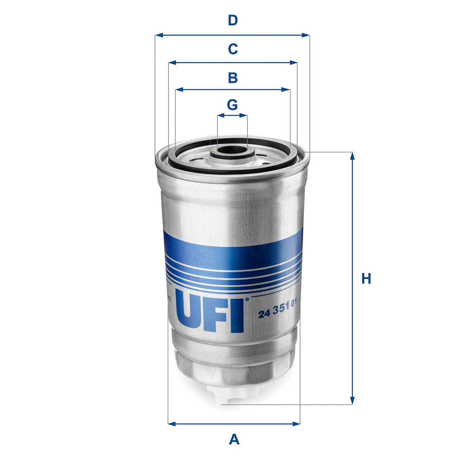 24.351.01 fuel filter spin-on