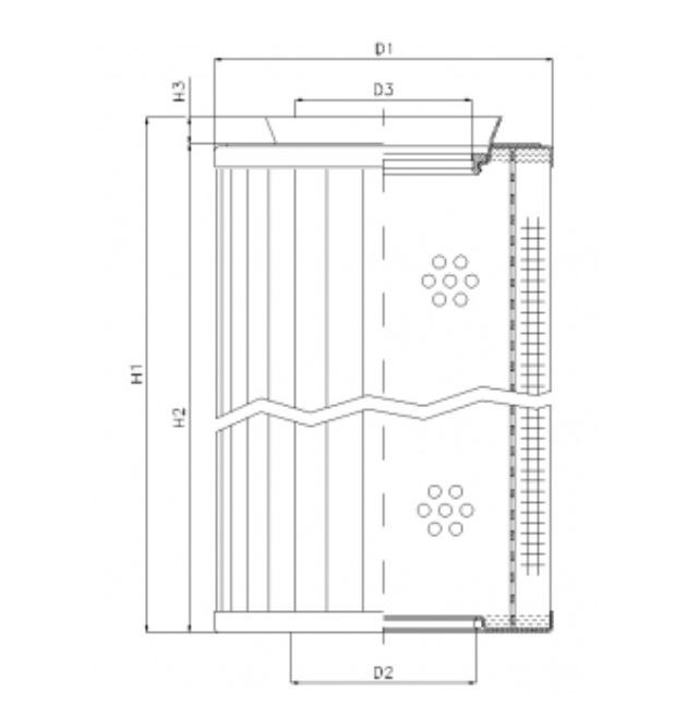 RMR438E03B hydraulic filter element