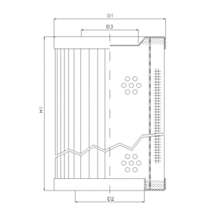 RVR118E20B hydraulic filter element
