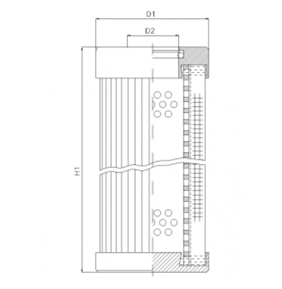 D154T10B hydraulic filter element