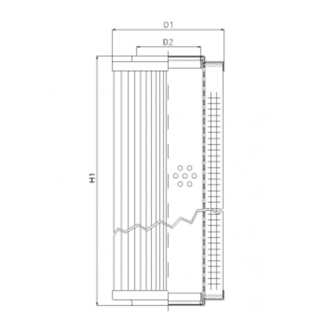RVR10013B60B hydraulic filter element