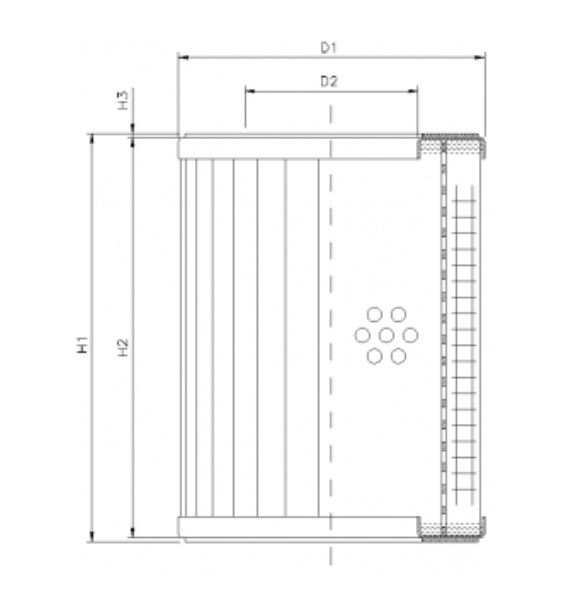 R312G10 hydraulic filter element