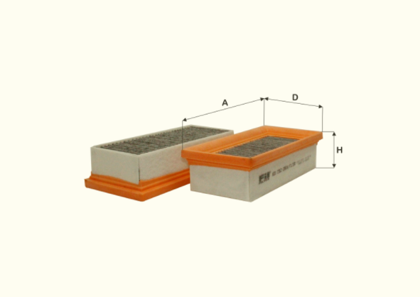 HCK7262 cabin air filter element