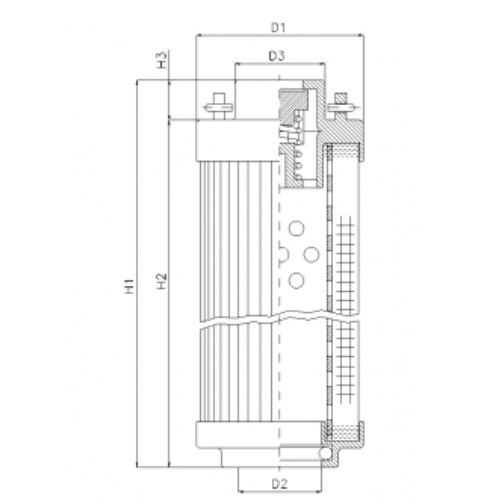 RHR850A05V hydraulic filter element