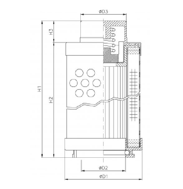 SHS240P10B025 hydraulic filter element