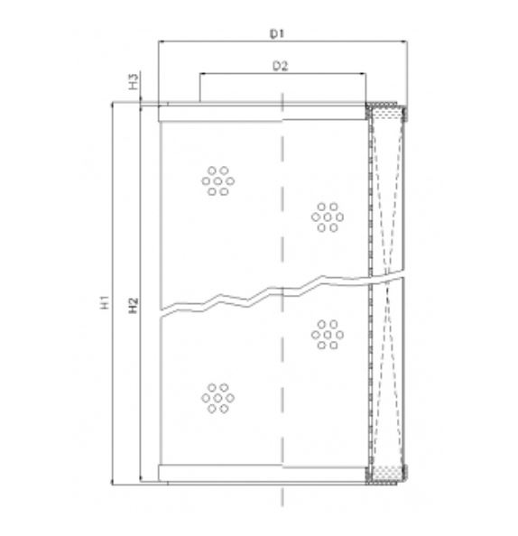 R321C20P hydraulic filter element
