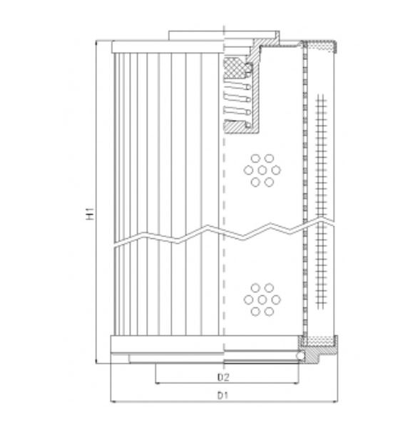 RLR41B130B hydraulic filter element