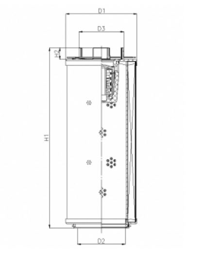 RHR660N05B3/AB1 hydraulic filter element