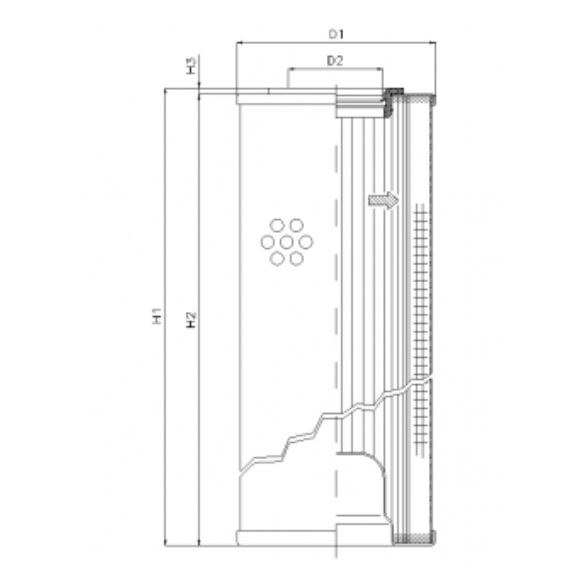R5110C03 hydraulic filter element