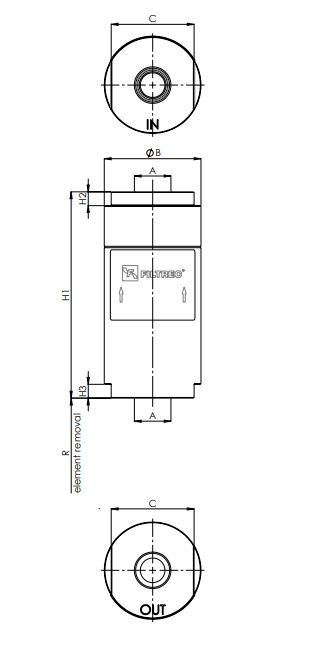 FHLCD102G10XB0B3S0 hydraulic filter in-line
