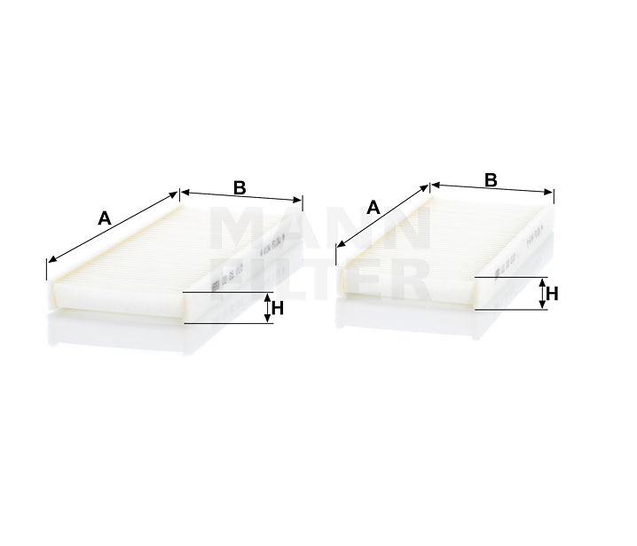 CU 25 010-2 cabin air filter element