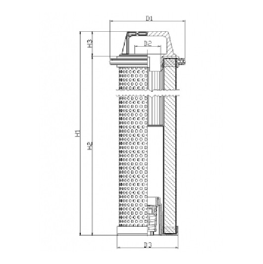 H511G25B2/ESD hydraulic filter element (RLS)