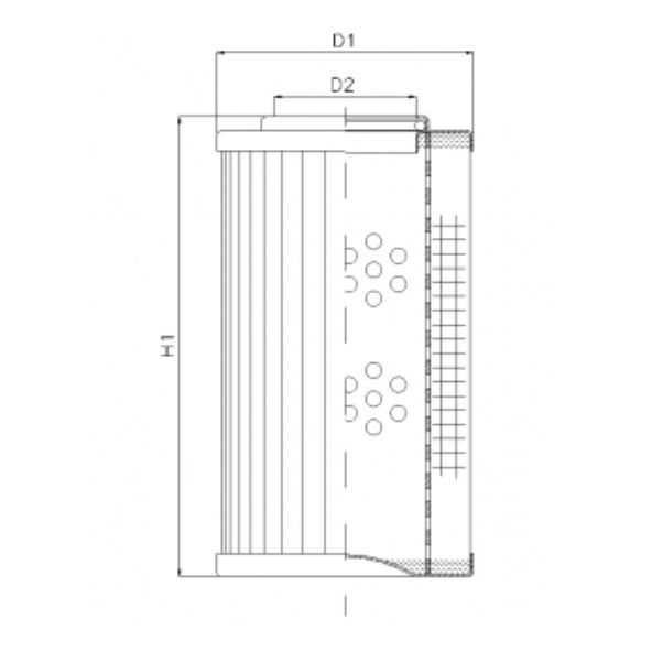 R271T125V hydraulic filter element