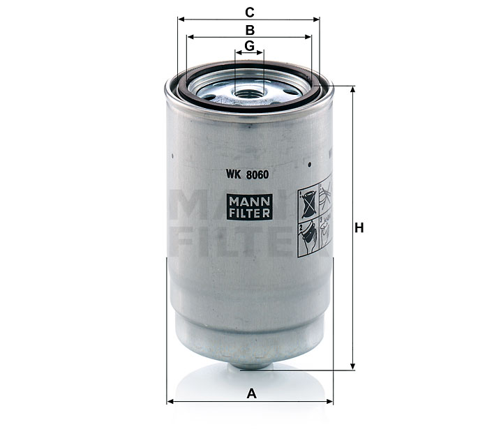 WK 8060 z fuel filter spin-on