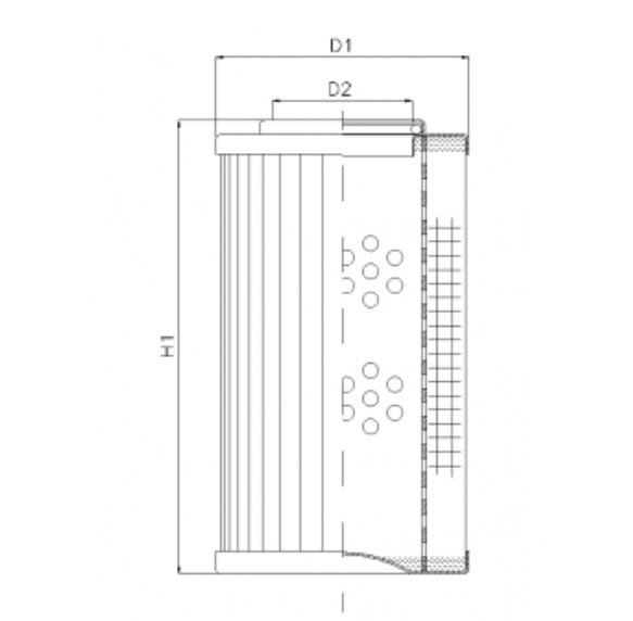 D123G06A hydraulic filter element