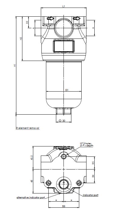 FH320D121G10ABB5DS000S0 in-line filter (pressure line)