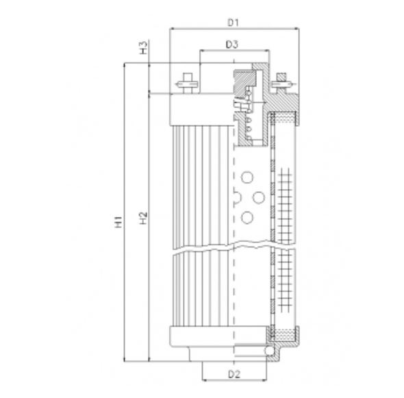 RHR330A03B hydraulic filter element