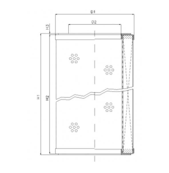 R312G25P hydraulic filter element