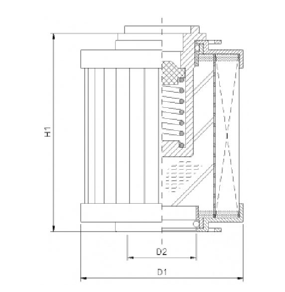 R111T60B hydraulic filter element