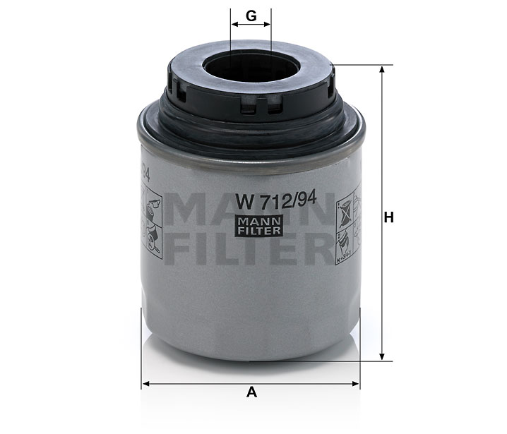W 712/94 oil filter (spin-on)