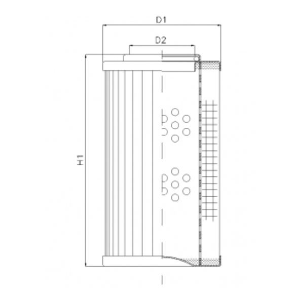 D123C10A hydraulic filter element