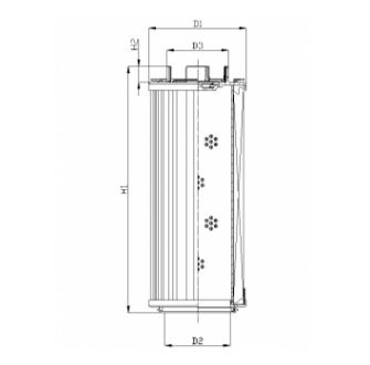 RHR1300GW40B0/AB1 hydraulic filter element