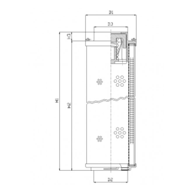 RHR950D20B hydraulic filter element