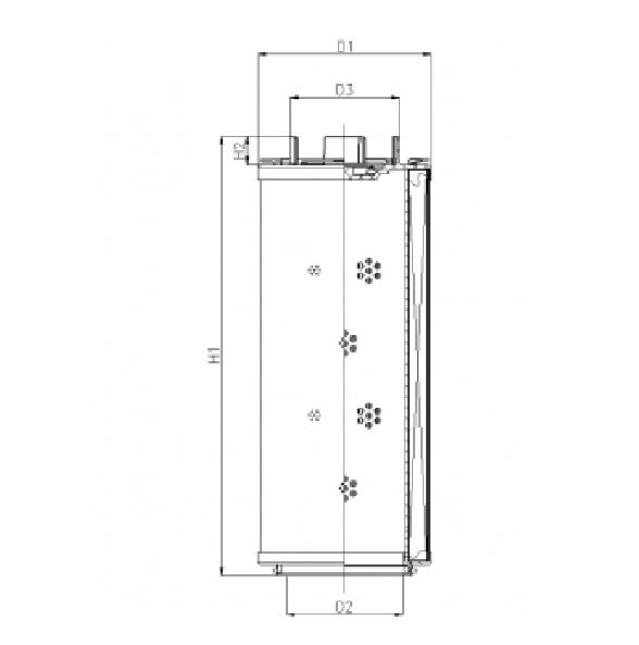 RHR60G10B6/AB1 hydraulic filter element