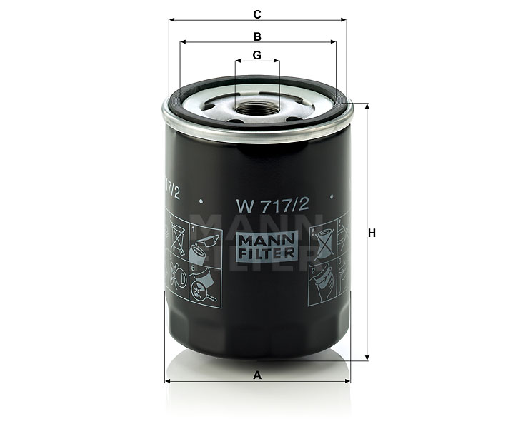 W 717/2 oil filter