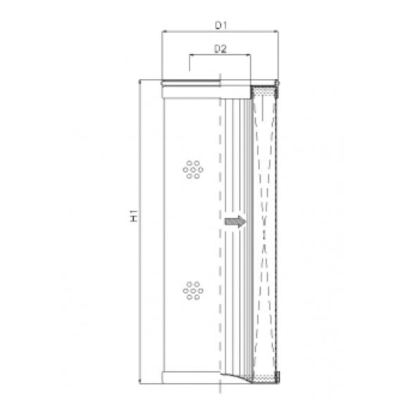 R471G06 hydraulic filter element
