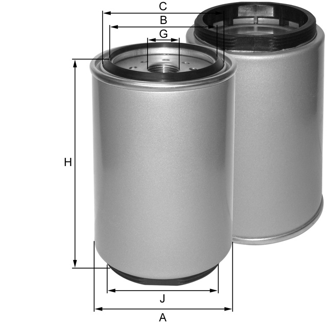 ZP3035AF fuel filter spin-on