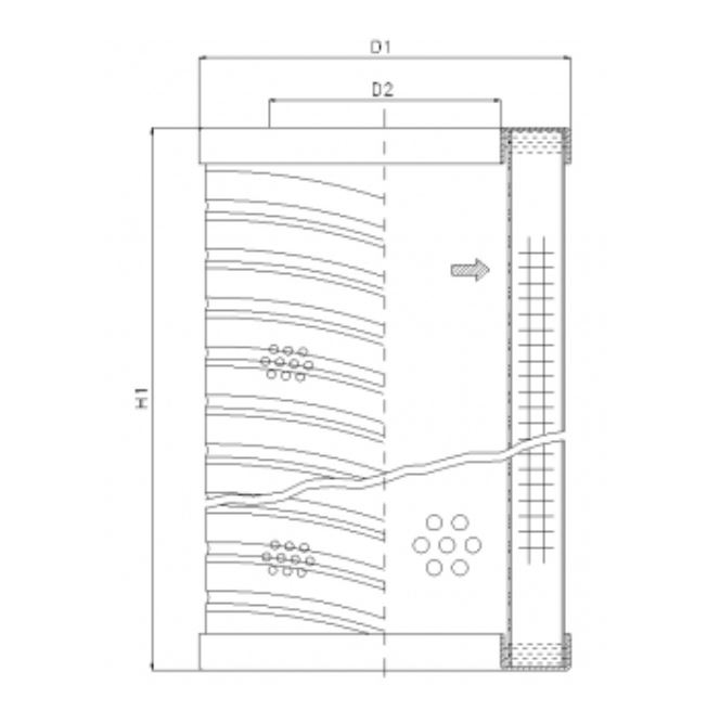 RVR20E05B hydraulic filter element