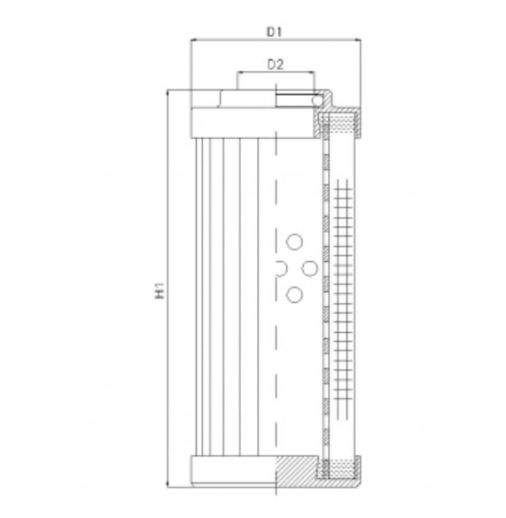 DLD450T10B hydraulic filter element